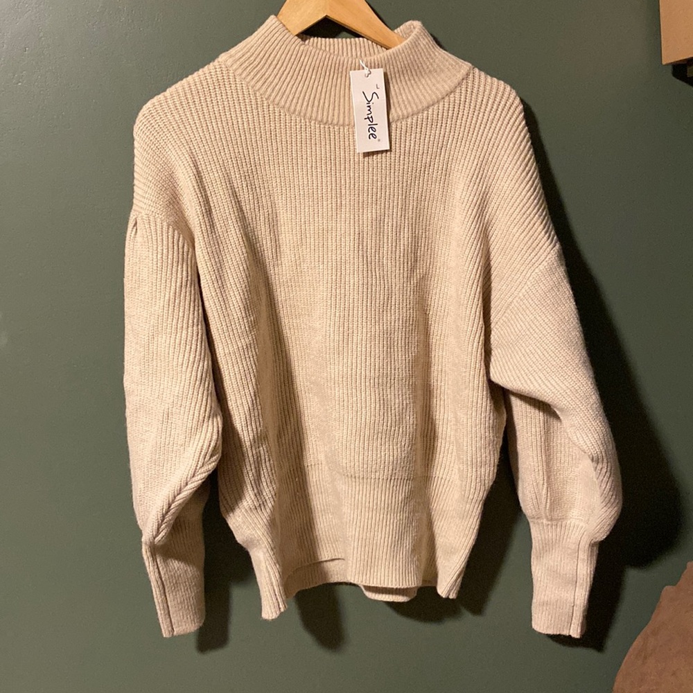 Large Simplee Apricot Sweater